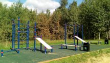 Площадка для воркаута в городе Москва №2100 Средняя Современная фото
