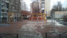 Площадка для воркаута в городе Санкт-Петербург №6239 Маленькая Современная фото