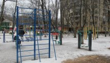 Площадка для воркаута в городе Королев №8113 Маленькая Современная фото