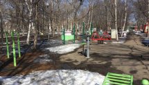Площадка для воркаута в городе Уссурийск №8324 Маленькая Современная фото