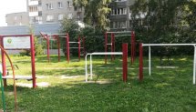 Площадка для воркаута в городе Новосибирск №10016 Средняя Современная фото