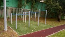 Площадка для воркаута в городе Москва №10996 Маленькая Современная фото