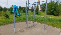 Площадка для воркаута в городе Зеленогорск (Красноярский край) №12858 Маленькая Современная фото