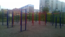 Площадка для воркаута в городе Новосибирск №5342 Средняя Современная фото