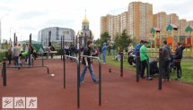 Площадка для воркаута в городе Кемерово №2961 Средняя Хомуты фото