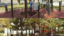 Площадка для воркаута в городе Тверь №4785 Средняя Современная фото