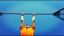 Horizontal bar & Handstand training.Gymnastics elements.
