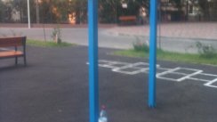 Площадка для воркаута в городе Одесса №5566 Маленькая Современная фото