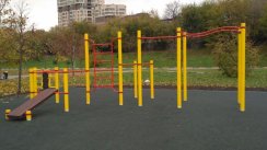 Площадка для воркаута в городе Москва №5882 Средняя Современная фото