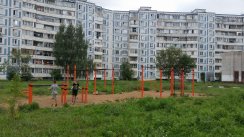 Площадка для воркаута в городе Дубна №5487 Средняя Хомуты фото