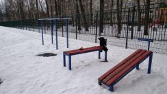 Площадка для воркаута в городе Санкт-Петербург №6498 Маленькая Современная фото