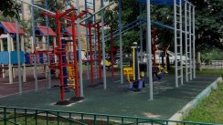 Площадка для воркаута в городе Москва №6834 Маленькая Современная фото