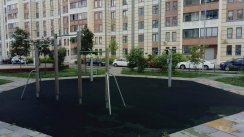 Площадка для воркаута в городе Москва №6856 Маленькая Современная фото