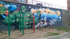 Площадка для воркаута в городе Чита №7304 Средняя Современная фото