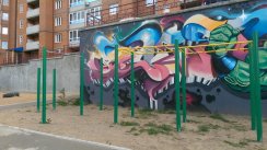 Площадка для воркаута в городе Чита №7304 Средняя Современная фото