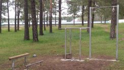 Площадка для воркаута в городе Чита №7359 Маленькая Современная фото