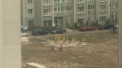 Площадка для воркаута в городе Алматы №7532 Средняя Современная фото