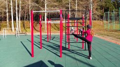 Площадка для воркаута в городе Новосибирск №7455 Большая Современная фото