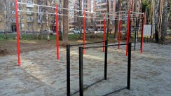 Площадка для воркаута в городе Новосибирск №8450 Средняя Современная фото