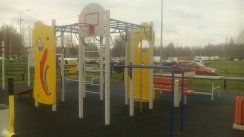 Площадка для воркаута в городе Санкт-Петербург №8456 Маленькая Современная фото