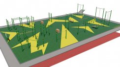 Площадка для воркаута в городе Калининград №8580 Большая Современная фото