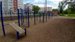 Площадка для воркаута в городе Казань №8606 Средняя Современная фото
