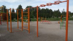 Площадка для воркаута в городе Новосибирск №8627 Средняя Современная фото