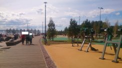 Площадка для воркаута в городе Санкт-Петербург №8650 Средняя Современная фото