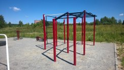 Площадка для воркаута в городе Новосибирск №8783 Средняя Современная фото