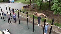 Площадка для воркаута в городе Хабаровск №8818 Средняя Современная фото