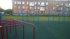 Площадка для воркаута в городе Новосибирск №8888 Средняя Современная фото