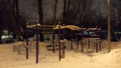 Площадка для воркаута в городе Москва №9351 Маленькая Современная фото