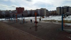 Площадка для воркаута в городе Санкт-Петербург №9491 Маленькая Современная фото