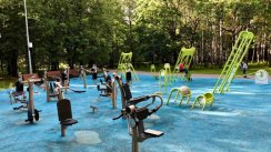 Площадка для воркаута в городе Москва №9724 Большая Современная фото