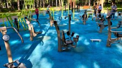 Площадка для воркаута в городе Москва №9724 Большая Современная фото