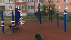 Площадка для воркаута в городе Ярославль №9784 Маленькая Современная фото