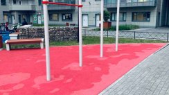 Площадка для воркаута в городе Санкт-Петербург №9787 Большая Современная фото