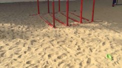 Площадка для воркаута в городе Анапа №9835 Маленькая Современная фото