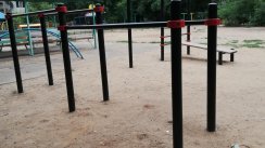 Площадка для воркаута в городе Астрахань №9141 Средняя Современная фото