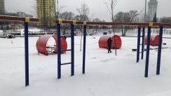 Площадка для воркаута в городе Химки №10523 Маленькая Современная фото