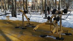 Площадка для воркаута в городе Москва №10540 Большая Современная фото