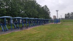 Площадка для воркаута в городе Санкт-Петербург №11902 Большая Современная фото