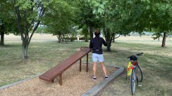 Площадка для воркаута в городе Нью Джерси №11990 Маленькая Современная фото