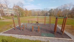 Площадка для воркаута в городе Хабаровск №12128 Средняя Современная фото