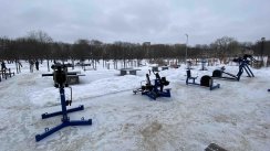 Площадка для воркаута в городе Москва №12264 Большая Современная фото