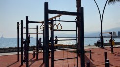 Площадка для воркаута в городе Ташуджу №12307 Средняя Современная фото