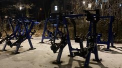 Площадка для воркаута в городе Москва №12256 Средняя Современная фото