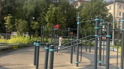 Площадка для воркаута в городе Санкт-Петербург №13205 Маленькая Современная фото