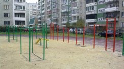 Площадка для воркаута в городе Челябинск №1252 Средняя Современная фото