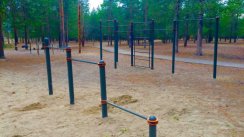 Площадка для воркаута в городе Печора №4794 Средняя Современная фото